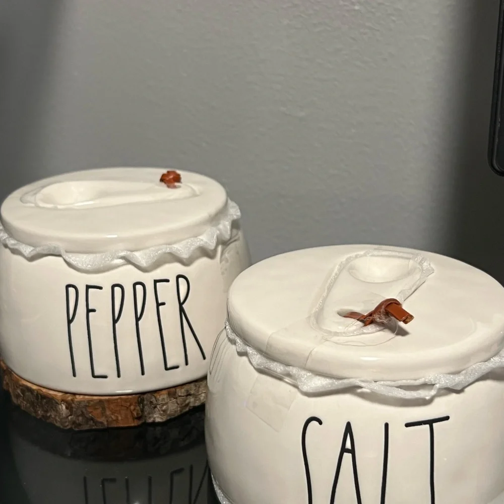 Rae Dunn Salt and Pepper Ceramic Set
